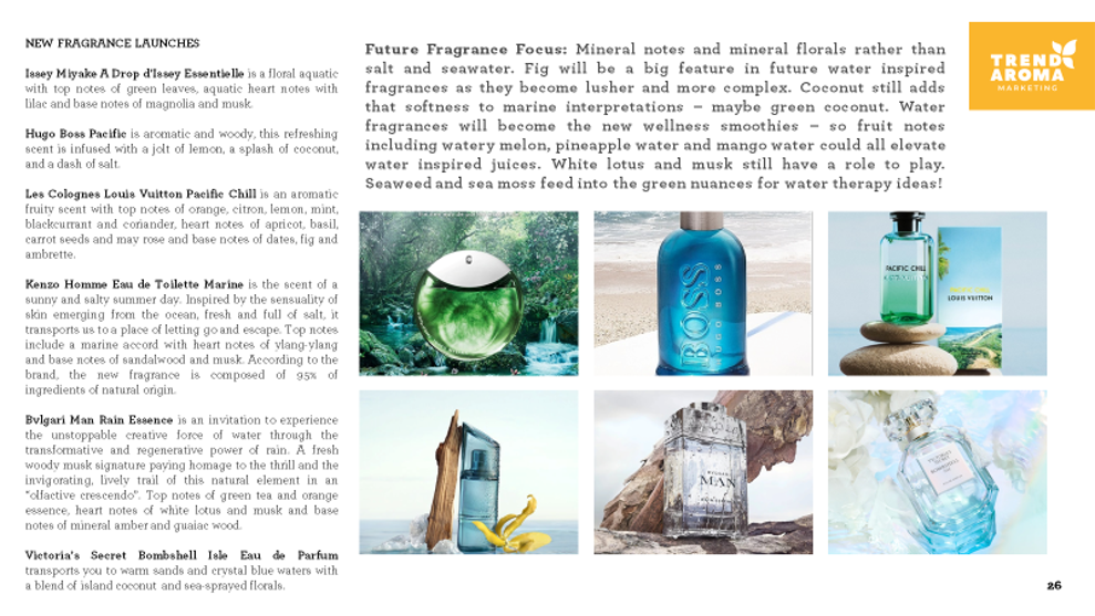 Fine fragrance trends 2023; water inspired • TrendAroma Marketing